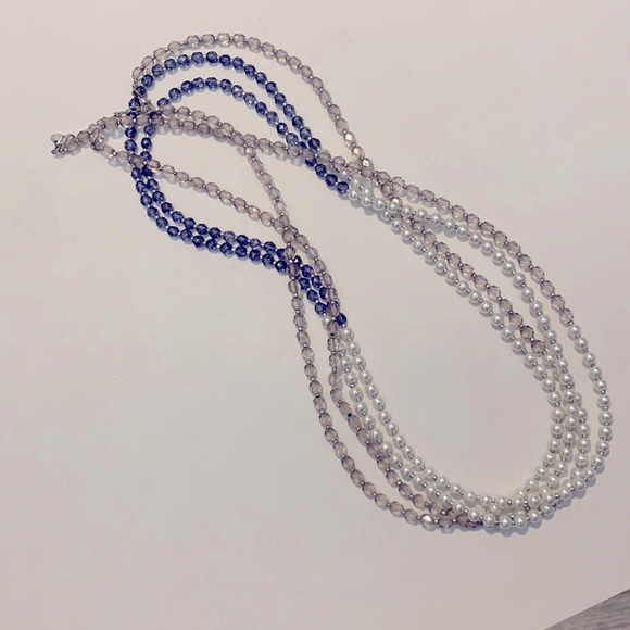 American Eagle Two Strand Beaded Necklaces